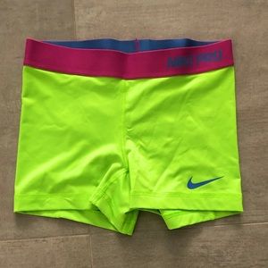 Nike pro athletic shorts